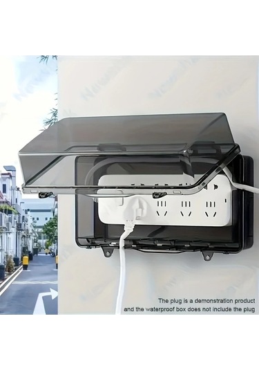 Fastbuy Siyah Plastik Su Gecirmez Abs Recine Elektrik Kutusu 6 Gözlu Tasarım