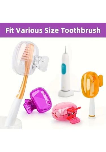 Willowhaven 9 Parça Renkli Seyahat Diş Fırçası Kılıfı Seti - Kurutma Delikli Taşınabilir Koruma