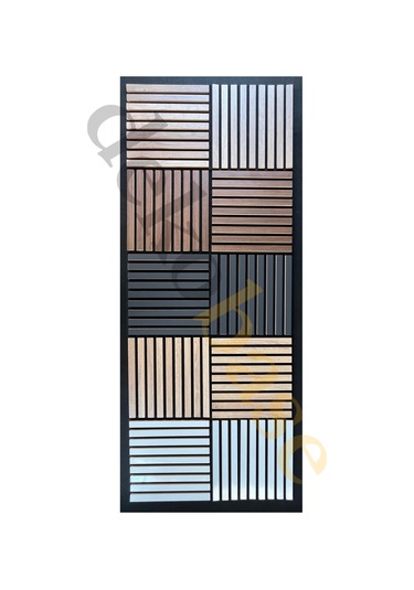 Ceviz 40x40cm Yeni Nesil Akustik Ahşap Duvar Paneli