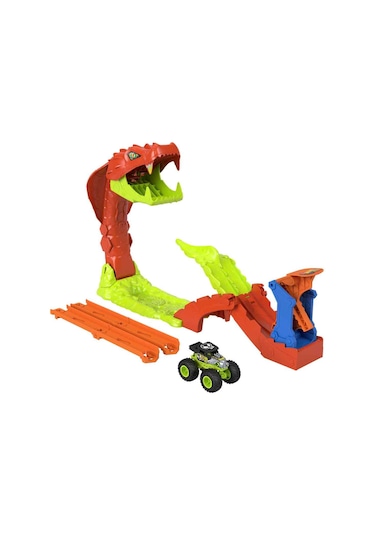 Hot Wheels Monster Trucks Snake Bite Güç Darbesi Oyun Seti Jjn44