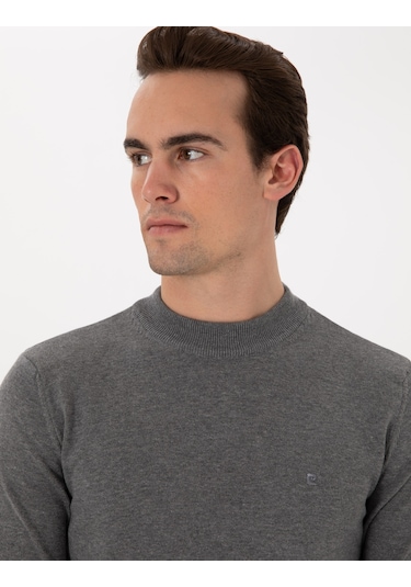 Pierre Cardin Erkek Gri Melanj Kazak /triko 50296564-vr086 Gri Melanj