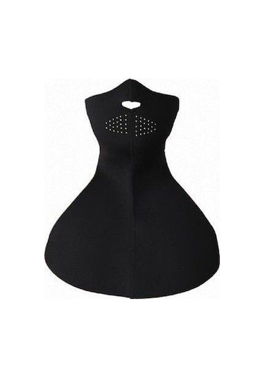 Armode Neopren Uzun Göğüs Korumalı Yüz Maskesi Siyah