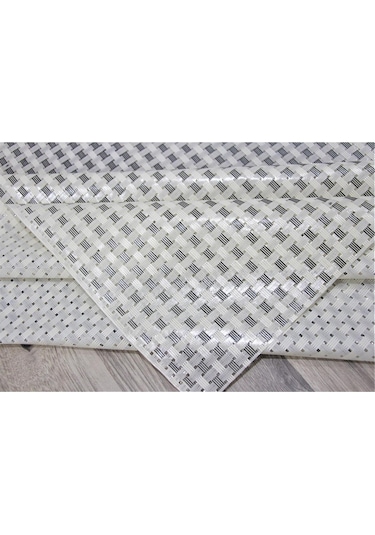 Pvc Şeffaf Kaplama Silinebilir Masa Örtüsü Hasır-476-antrasit