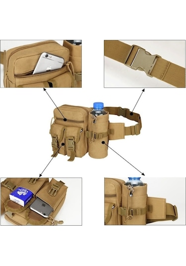 Maoyaya Arion A33 Çok Fonksiyonlu Outdoor Bel Çantası - Asker Yeşili, Spor Ve Trekking Acu