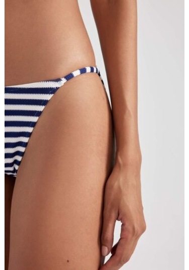 Defacto Fall İn Love Regular Fit Çizgili Bikini Alt A9458ax23hsnv30 Lacivert