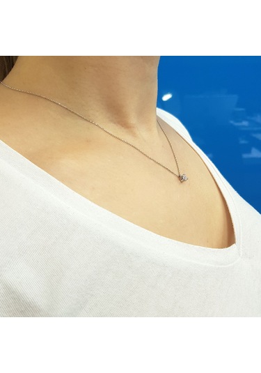 Lova 0,20 Karat Pırlanta Tektaş Kolye - 2040030