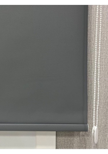 %100 Işık Geçirmez Blackout Stor Perde Antrasit Gri Antrasit Gri