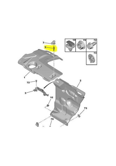 Kapak Bağlantı Vidası 207-208-2008-308-301-508-3008-5008 2012- 0137f4