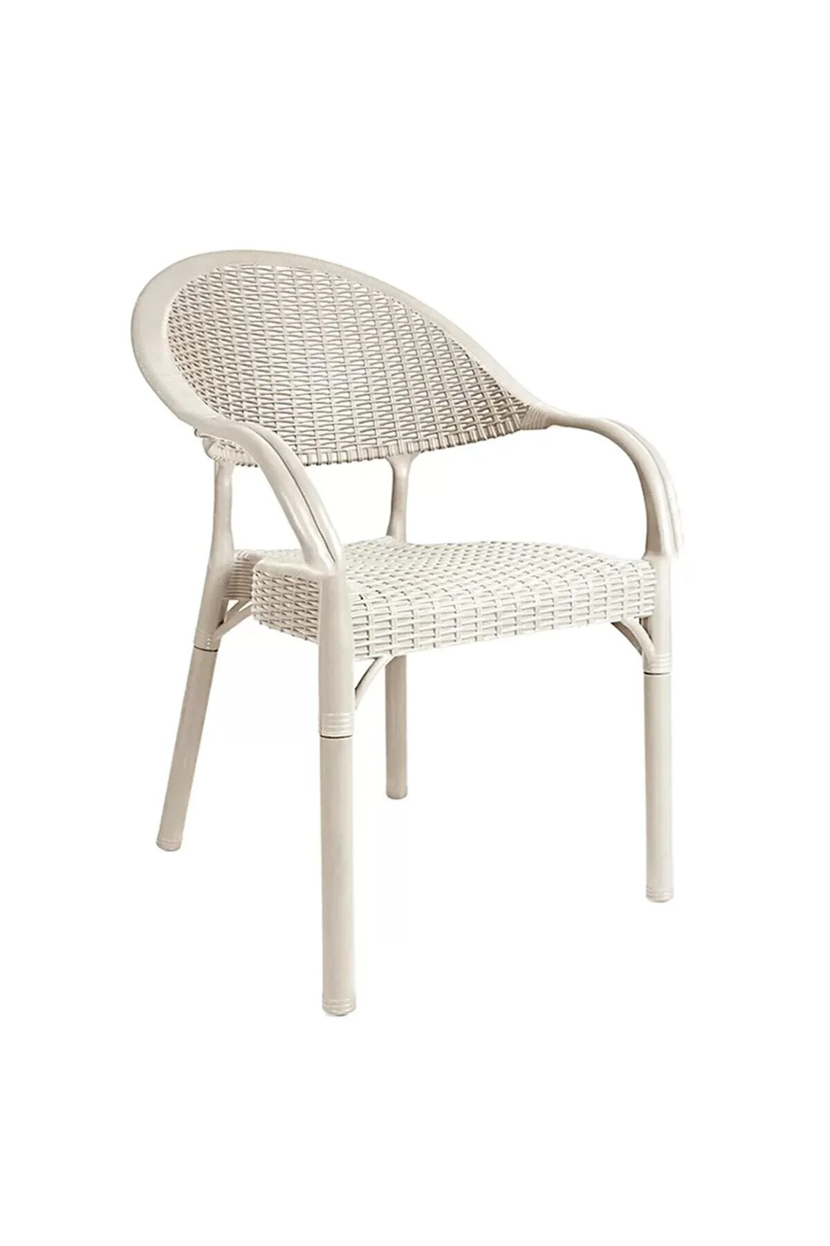 Alezy Bambu Balkon Bahçe Masa Takımı 4 Kişilik 70x70 Masa 4 Adet Bambu Koltuk Cappucino