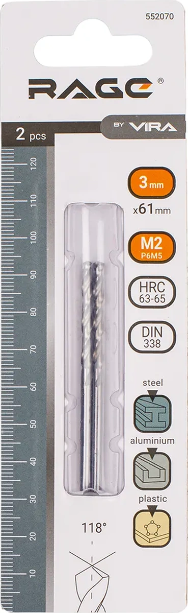 Rage Metal Matkabı 3,0 Mm P6m5 2 Adet. 366600871