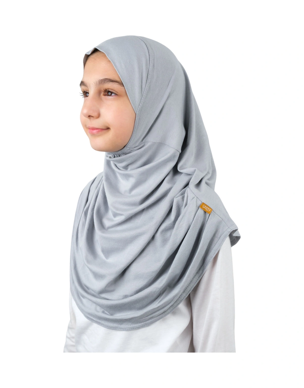 Pratik Hazır Geçmeli Çocuk Şal Gri Gri