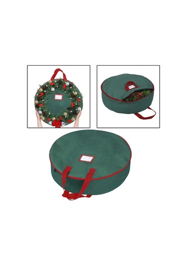 Suntek Yılbaşı Çelenk Saklama 30 "tatil Kabı 600d Yeşil