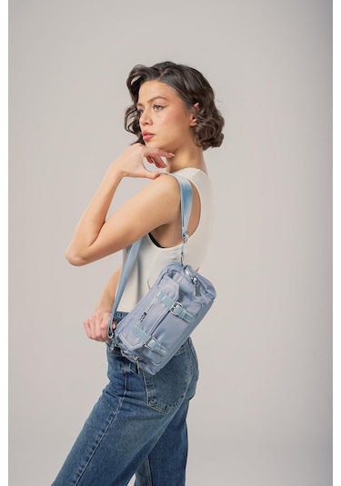 Ççs Kadın 17886 Omuz Çantası Mavi