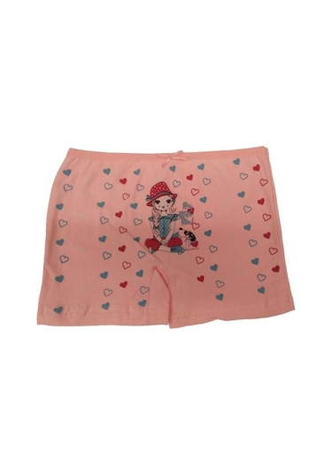 Seher Sedef Yıldız Kız Çocuk Desenli Boxer Şort Boxer