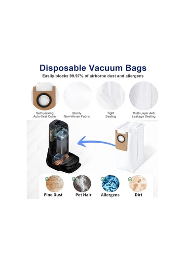 Xiaaokeji Eufy Omni S1 Pro Robot Süpürge Yedek Parçaları Ana Fırça İçin 17 Adet