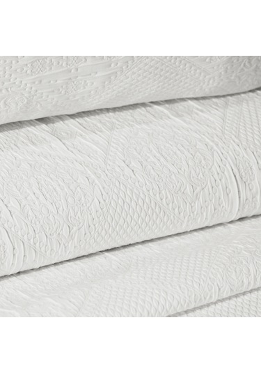 Schafer Home Jenny Yatak Örtüsü Seti 3 Parça-beyaz