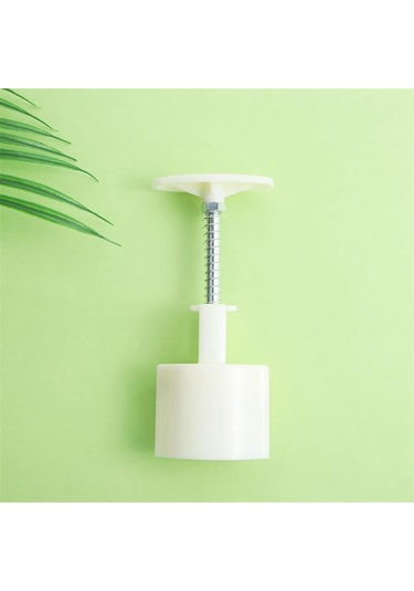 Sointeresting Mooncake Kalıbı Yaprak Kalıpları 30g Kurabiye Damgası Kesici 3d Yaprak Şekilli El Pres Kalıbı Beyaz