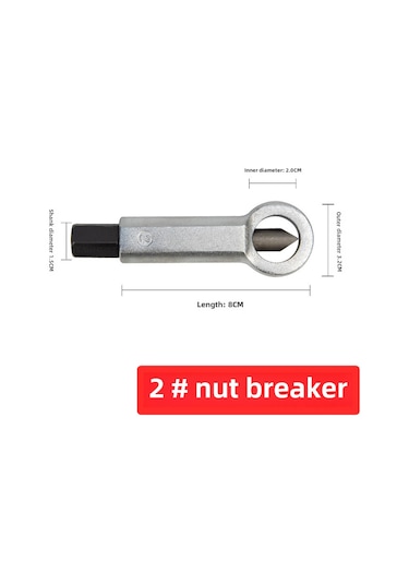 Geeksen Ev İçin Paslı Somun Ve Cıvata Açıcı, 4'lü Set Cr-v Çelik Malzeme, Somun Ayırıcı Ve Kırıcı Araç