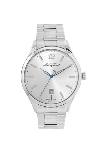 Mathey Tissot H411mas Swiss Made Çizilmez Safir Cam Metalik Erkek Kol Saati