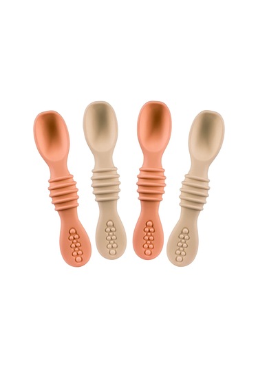 Reedark Bebekler İçin Silikon Kaşık Seti - 4'lü Paket, Bpa İçermez, Diş Dostu, Sağlıklı Beslenme Çok Renkli