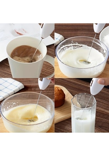 Dashanshop Yeşil Pilli Mini Süt Köpürtücü - El Tipi Çırpıcı, Latte Ve Matcha İçin