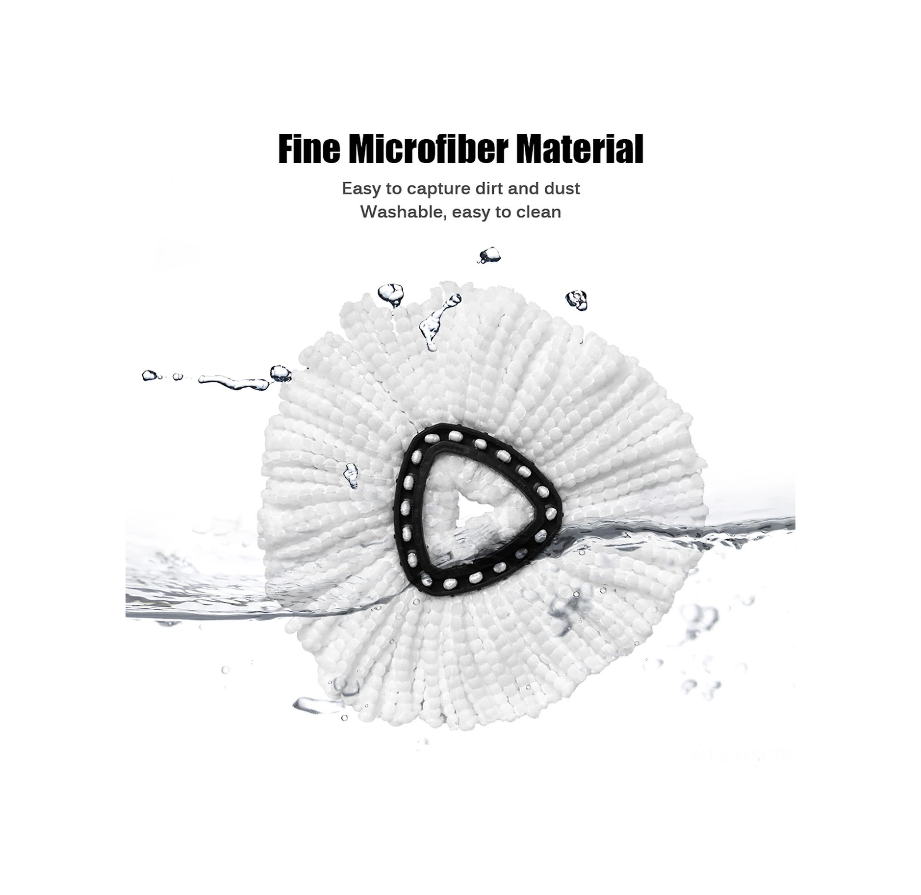 Geeksen O-cedar/vileda Uçucu Süpürge İçin Triangular Mikrofiber Değiştirme Başkanı - Yıkama Uyumlu Temizlik Aksesuarı