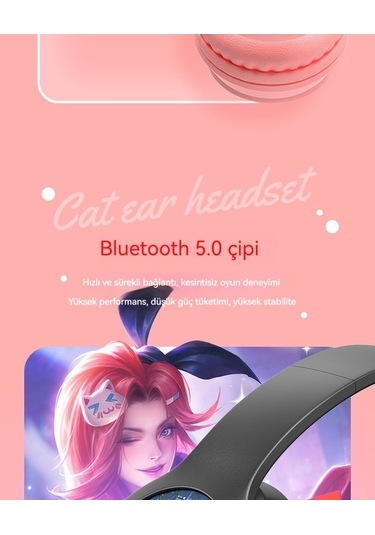 Novahub P47m Mavi Çocuk Kulaklık - Bluetooth Baş-kulak, Pratik Kullanım