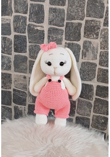 Amigurumi Tavşan Oyuncak - 23 Cm Pembe