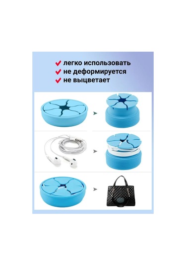 Rumix Kablolu Kulaklık Ve Şarj Kablosu İçin Kılıf 171862618 Beyaz