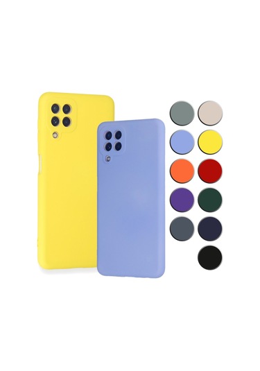 Samsung Galaxy A22 (A225) Kilif Kamera Korumali Lansman Silikon K 521101526