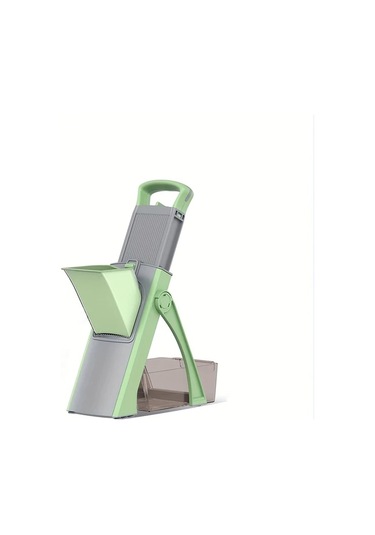 Dashanshop Genaı Cok Amaçlı Sebze Kesici Yeşil Ayarlanabilir Bıçaklı Büyük Kapasiteli Patates Rendesi Ve Doğrayıcı Mutfak Aleti 1 Parça