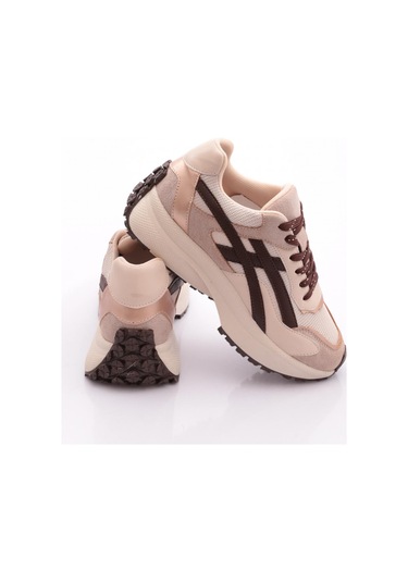 Dgn 83147 Kadin Sneaker Ayakkabi Kahve Süet Multi