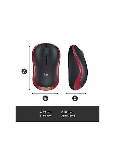 Logitech M185 910-002237 Kablosuz Mouse