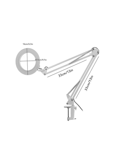 Electroon Upx 803l Akrobat Led Aydınlatmalı Dimmerli 5x Büyüteç