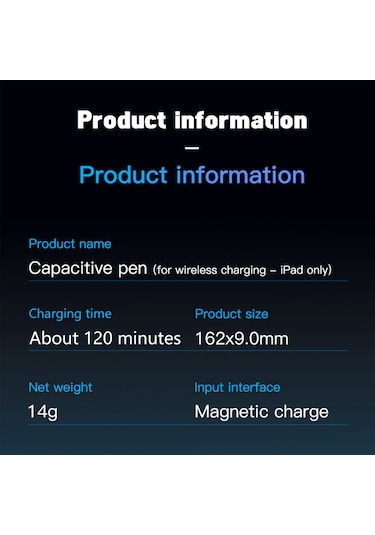 Yaozixa Transparan Uv Manyetik Şarjlı Kapasitif Kalem - Dokunmatik, 8 Saat Kullanim Süresi, İpad Uyumlu 2018 Ve Üstü