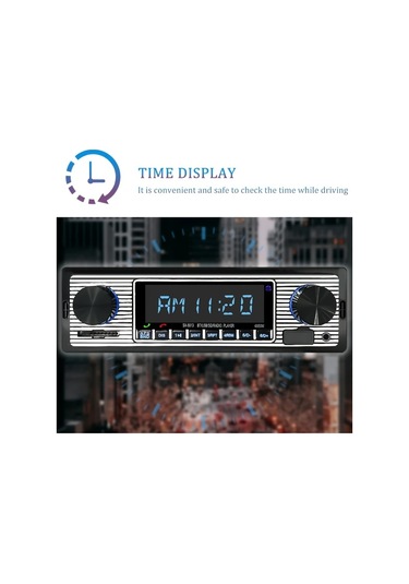 Xuweiwei 1 Adet Hıppcron Tekli Dın Araba Radyosu Yalnızca Radyo Kablosuz Çağrı Fm Usb Sd Aux Uzaktan Kumanda Evrensel Uyumlu 36v