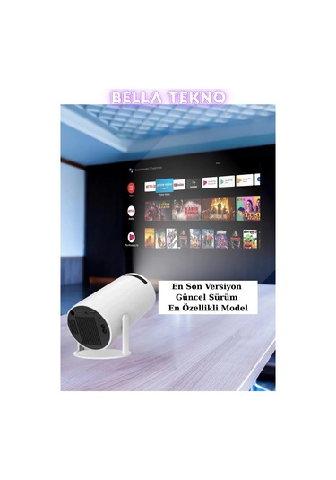 Taşınabilir Android Projektör, Wifi, Hdmı, Usb Bağlantılı, Ev Ve Seyahat İçin İdeal-132231