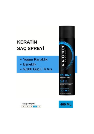 Syoss Saç Spreyi Volume Lift 400 Ml - Etkili Hacim Ve Şekillendirme