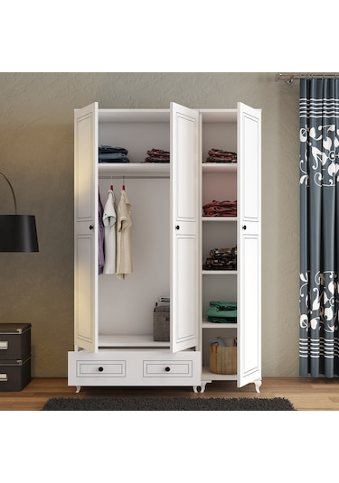 Moxen Mobilya DBC1 Çekmeceli 3 Kapılı Dolap