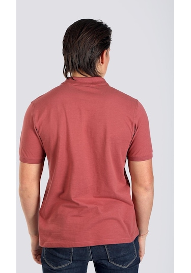 Lee Cooper Twıns 1 Erkek Pike Polo Yaka T-Shırt Gül Kurusu-17949-Gül Kurusu Gülkurusu