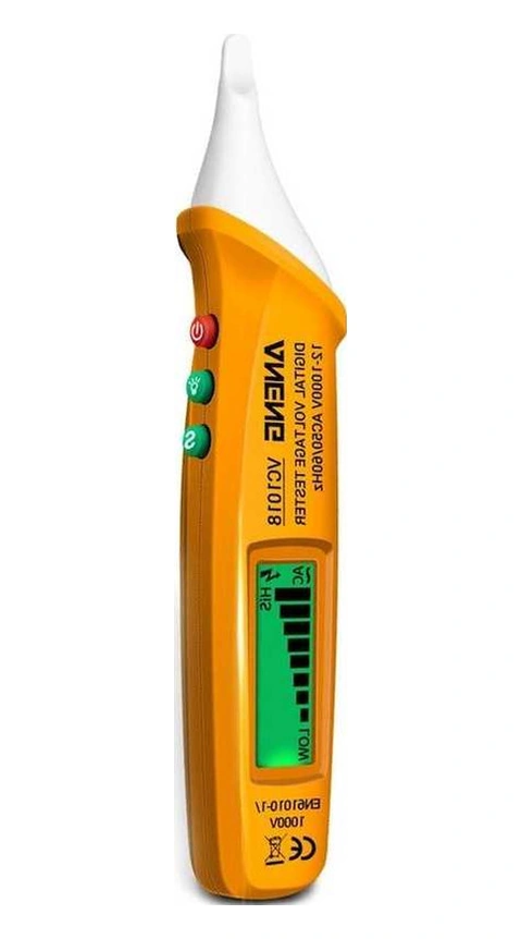 Tongxida Vc1018 12v-1000v Temassız Elektrik Sensör Çok Fonksiyonlu Kalem Dijital Lcd Ekranlı Test Cihazı