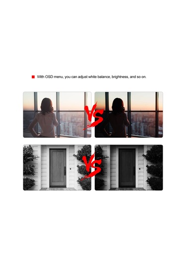 Geeroyoo Dış Mekan Ip66 Su Geçirmez Abs Kasa 20m Ir Gece Görüşü 1080p/4mp/5mp Ahd/tvı/cvı/cvbs 4-1 Güvenlik Kamerası Pal