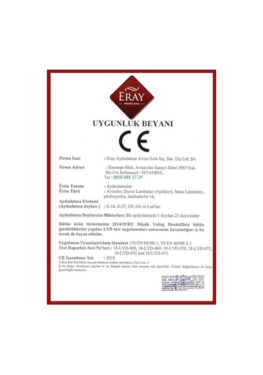 Eray Aydınlatma 5100-4 Krom Led Avize