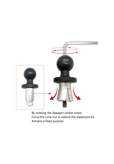 Sones N-p090 İçi Boş Top Kafa Yükleme Cep Telefonu Braketi Gidon Tutucu