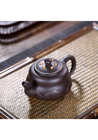 Çaydanlık Cevheri Siyah Çay Lotus Zhuni Çaydanlıklar Altın