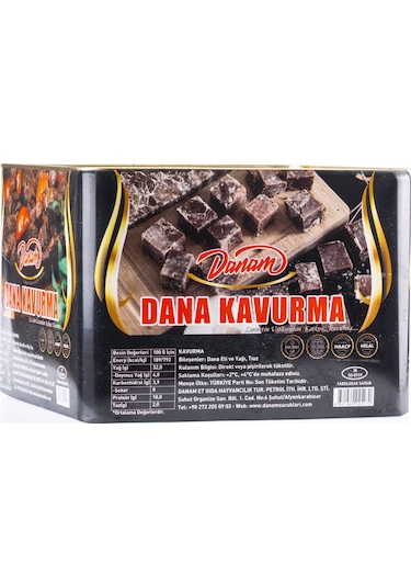 Danam Sucukları Danam Teneke Kavurma 1 KG