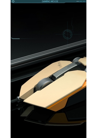 James Donkey 850 R 12000 DPI 8 Tuş PMW3360 Sensör RGB Optik Mouse Sarı