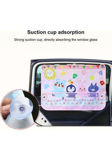 Dinosaurs Araba Güneşlik Araba Kapak Karikatür Arka Yan Cam Perde Film Araba Güneşlik Vizör Isı Uv Koruma Bebek Çocuk Çocuklar İçin 4