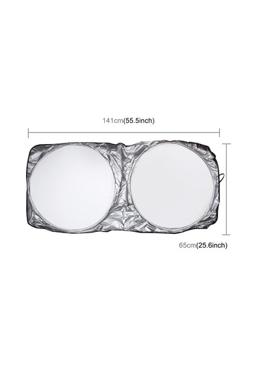 6 İn 1 Yaz Aksesuarları Kaplamalı Gümüş Araba Güneşlik Kumaş Seti