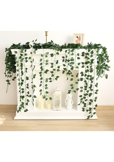 Didadodo 1m Asma Yapay Bitki 2'li Set - Ev Ofis Dekorasyon İçin Dayanıklı Ve Şık Duvar Sarmaşığı Yeşil, Küçük Boy Yeşil